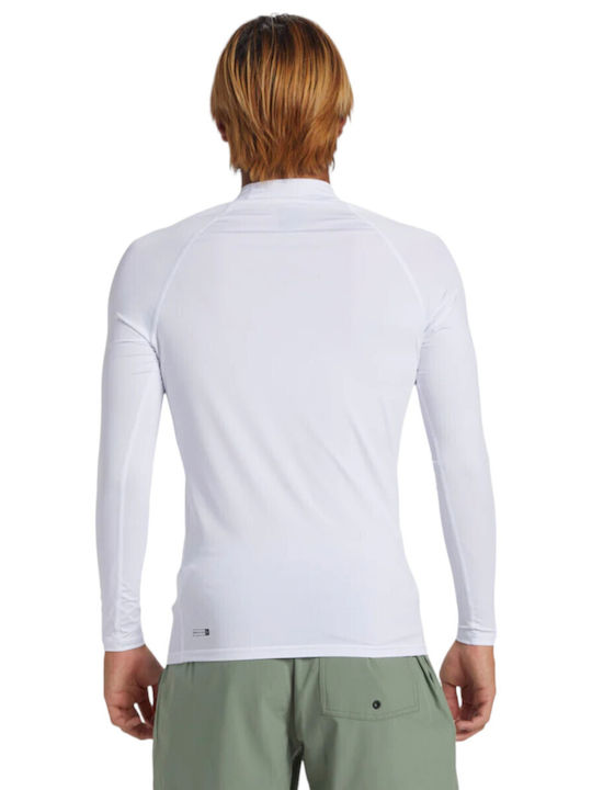 Quiksilver Everyday Αντηλιακή Μπλούζα Λευκή