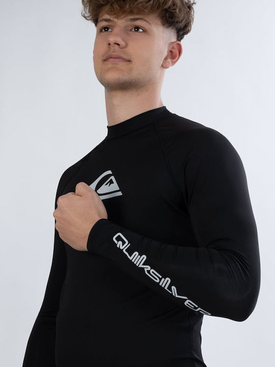 Quiksilver Men's Long Sleeve Sun Protection Shirt Black