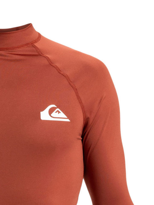 Quiksilver Everyday Men's Long Sleeve Sun Protection Shirt Red