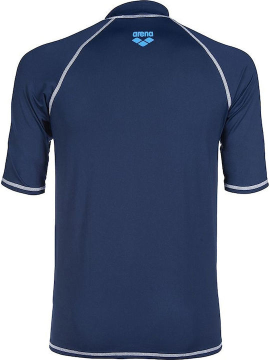 Arena Men's Short Sleeve Sun Protection Shirt Blue