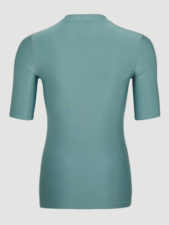 O'Neill Bidart Skin UPF 50+ Women's Short Sleeve Sun Protection Shirt Turquoise