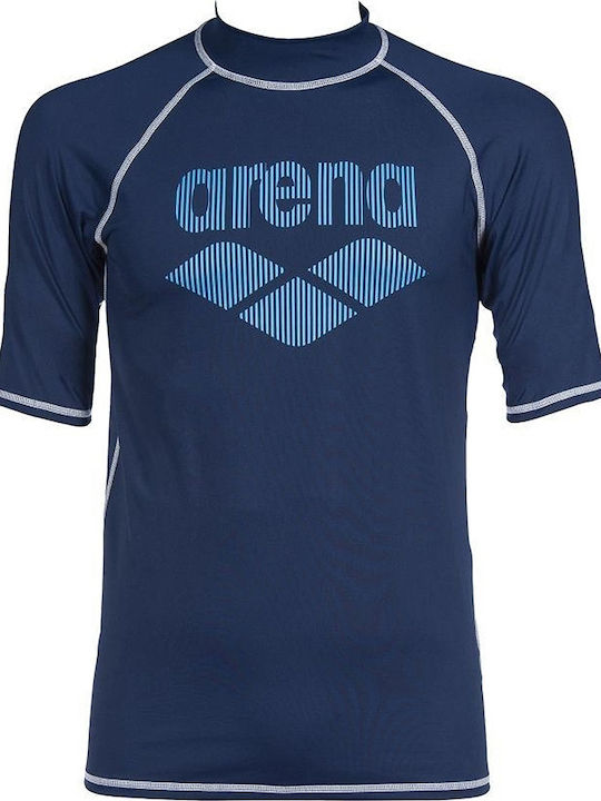Arena Men's Short Sleeve Sun Protection Shirt Blue