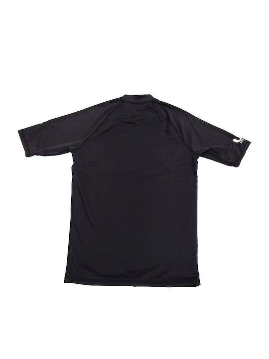 Aropec Bărbați Mâneci scurte Tricou de protecție solară Negru