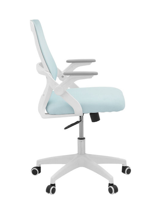 Кресло Офисно с Облегалка Reji Sky blue-white Pakketo