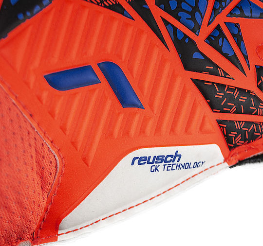 Reusch Attrakt Solid Finger Support Γάντια Τερματοφύλακα Παιδικά Πορτοκαλί