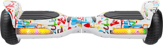 Rebel Cruiser Paint Hoverboard με 10km/h Max Ταχύτητα και 8km Αυτονομία Πολύχρωμο