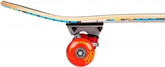 Rocket Skateboards Complete Skateboard Popart Mini 7.5" Komplett Kurzboard Mehrfarbig