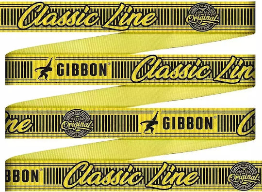 Gibbon Slacklines Ιμάντας Ισορροπίας Κίτρινος