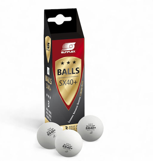 Sunflex SX40+ Ping Pong Balls 3-Star 3pcs