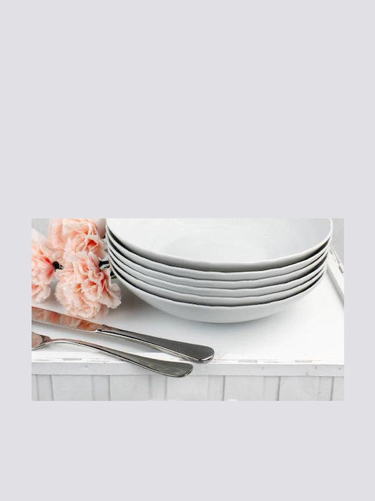 Cmielow White Porcelain Dinnerware Set 44pcs