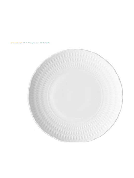 Cmielow White Porcelain Dinnerware Set 44pcs