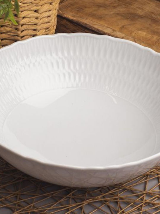 Cmielow White Porcelain Dinnerware Set 44pcs