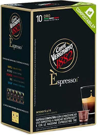Caffe Vergnano 1882 Κάψουλες Espresso Arabica Συμβατές με Μηχανή Nespresso 10caps