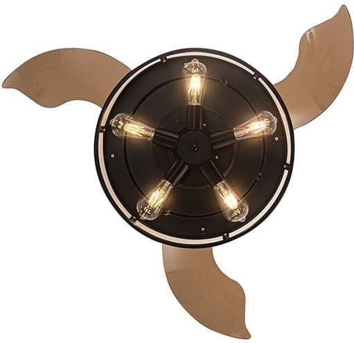 Eurolamp 107cm Ceiling Fan with Light Fixture Black