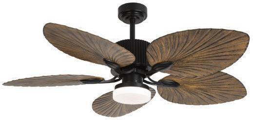 Lineme Isla Deckenventilator Deckenventilator 132cm mit Leuchte Braun / Schwarz