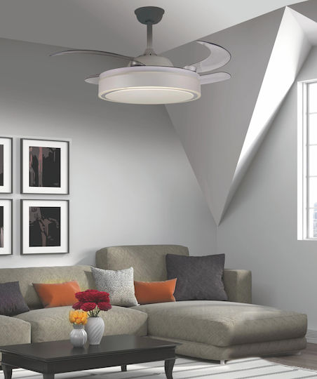 Sun Light Jasper Ceiling Fan 90cm with White Light Fixture