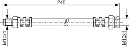 Brake Hose Middle N.punto 82 442 878 8611-10054