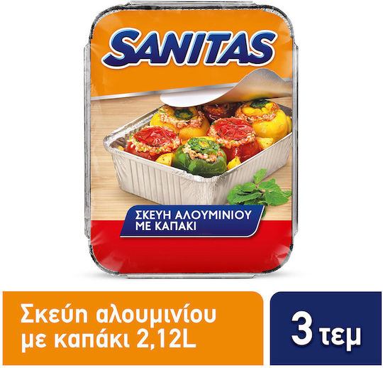 Sanitas Σκεύος μιας Χρήσης 22x15cm 3τμχ