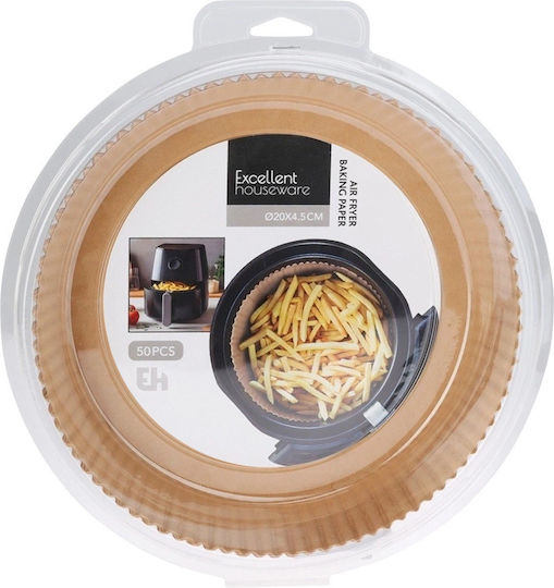 Excellent Houseware Αντικολλητικά Χαρτιά για Air Fryer 20x20εκ. 50τμχ