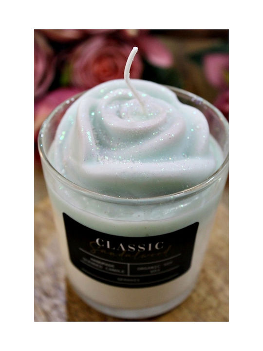 Aromatic Soy Candle Rose Sandalwood Glass Big Φ8.5 X 8.9 Cm