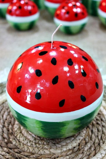 Χειροποίητο Κερί Μπάλα Watermelon Π43 Cm