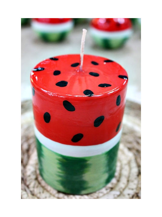 Handmade Watermelon Candle 8 X 10 Cm