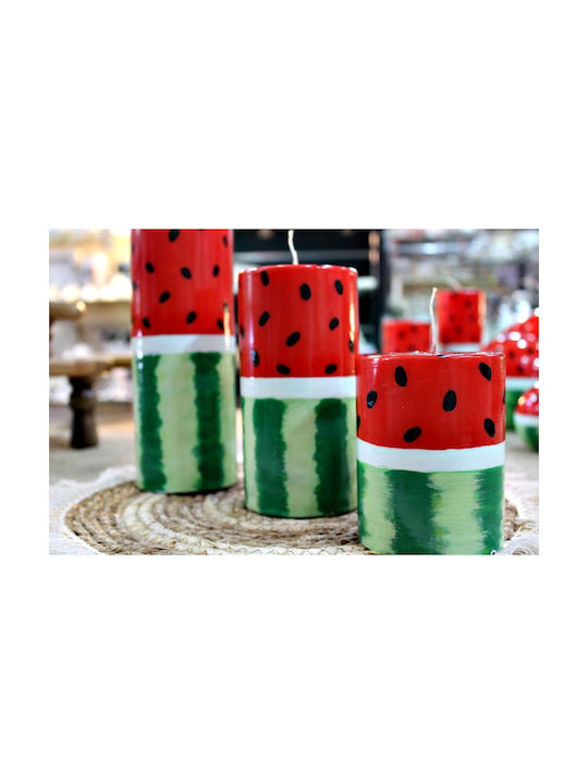 Handmade Watermelon Candle 8 X 10 Cm