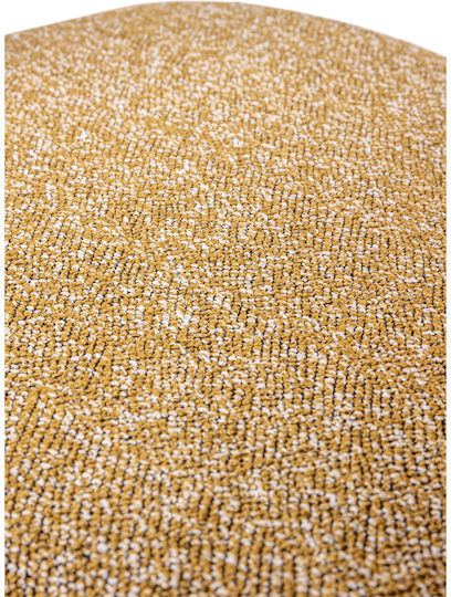 Caprice Dining Room Fabric Chair Mustard, White 53.5x57x80.5cm 2pcs