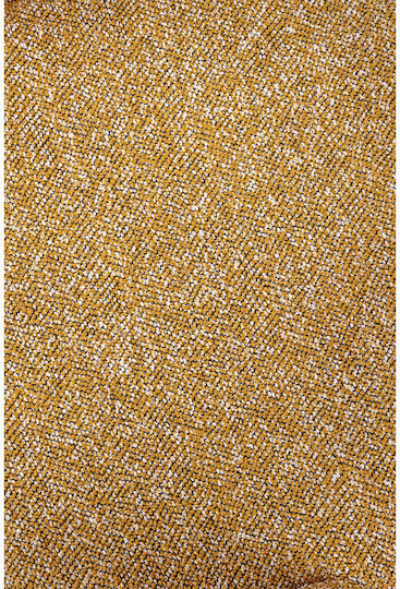 Caprice Dining Room Fabric Chair Mustard, White 53.5x57x80.5cm 2pcs