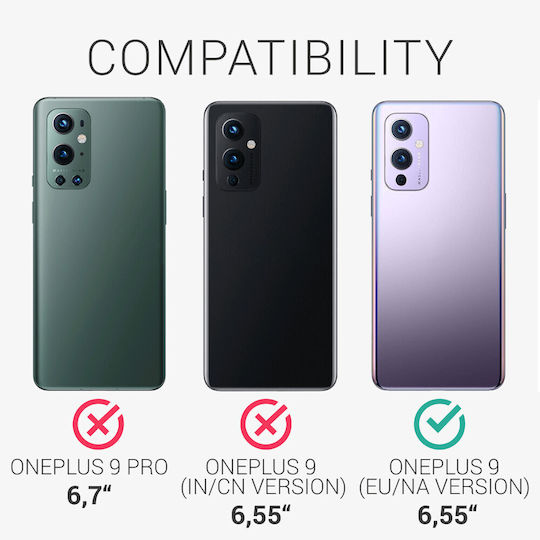 Kalibri Задна корица Aramid Fiber Черен (OnePlus 9)