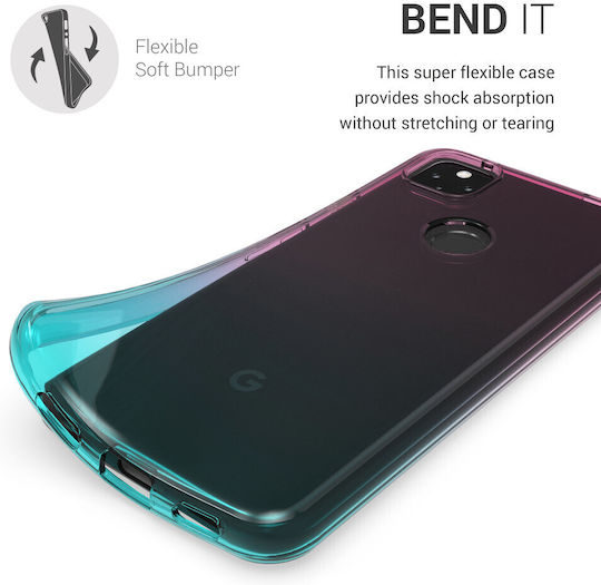 KWmobile Задна корица Силикон Син (Google Pixel 4a 5G)