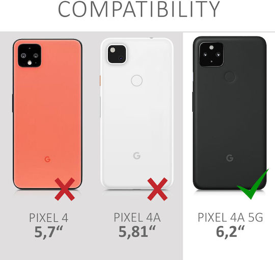KWmobile Задна корица Силикон Син (Google Pixel 4a 5G)