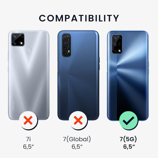 KWmobile Back Cover Silicone Blue (Realme 7 5G)