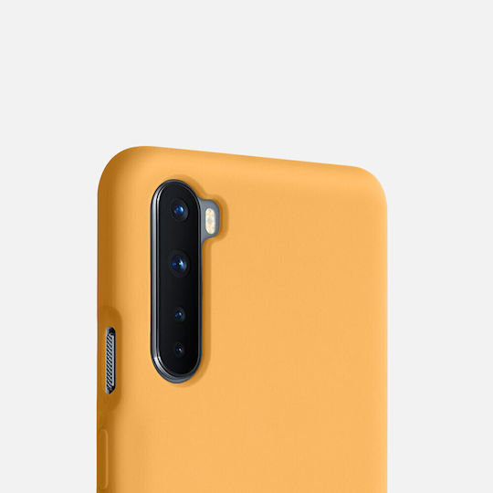 KWmobile Umschlag Rückseite Silikon Gelb (OnePlus Nord)