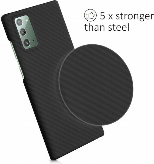 Kalibri Задна корица Aramid Fiber Черен (Galaxy Note 20)