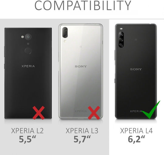 KWmobile Back Cover Σιλικόνης Διάφανο (Xperia L4)