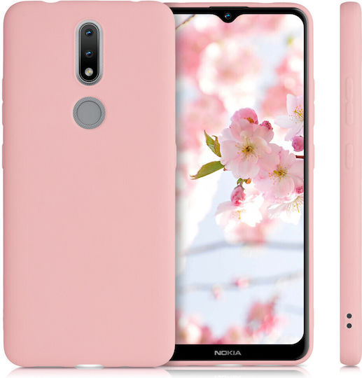 KWmobile Umschlag Rückseite Silikon Rose Gold (Nokia 2.4)