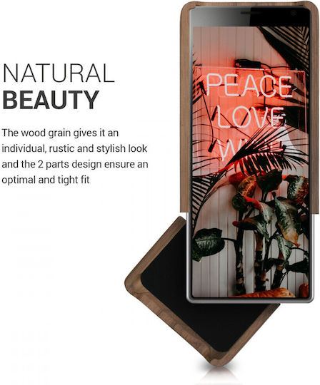 KWmobile Wood Back Cover Maro (Xperia 10 Plus)