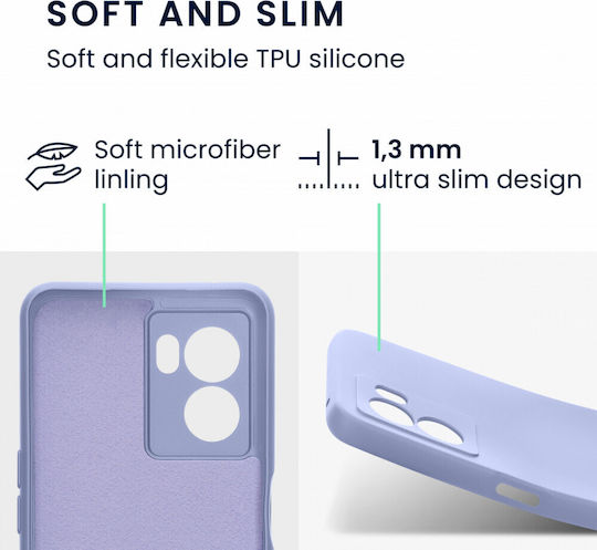 KWmobile Back Cover Σιλικόνης Μπλε (Oppo A77)