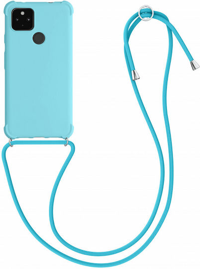 KWmobile Umschlag Rückseite Silikon Blau (Google Pixel 4a 5G)