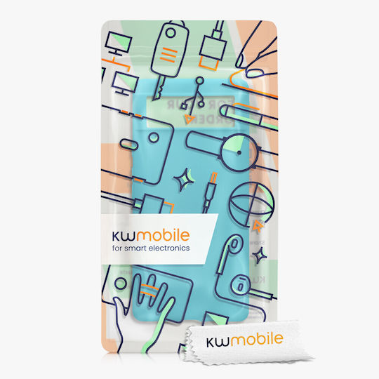 KWmobile Umschlag Rückseite Silikon Hellblau (Google Pixel 6)
