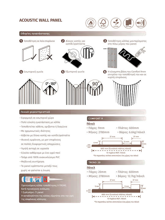 Acoustic 3d Panel Comfort 4070 Chicago Concrete 9 600 2780mm Newplan Newplan