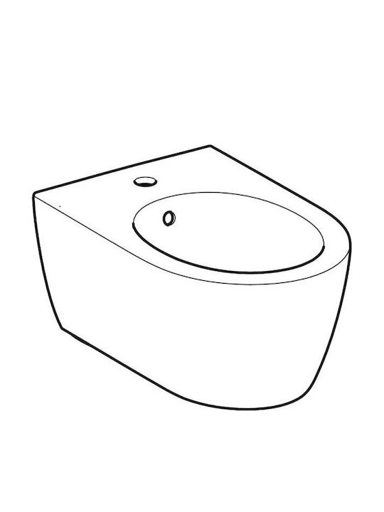 Geberit Wall-Hanging Bidet 35.5x53x30cm