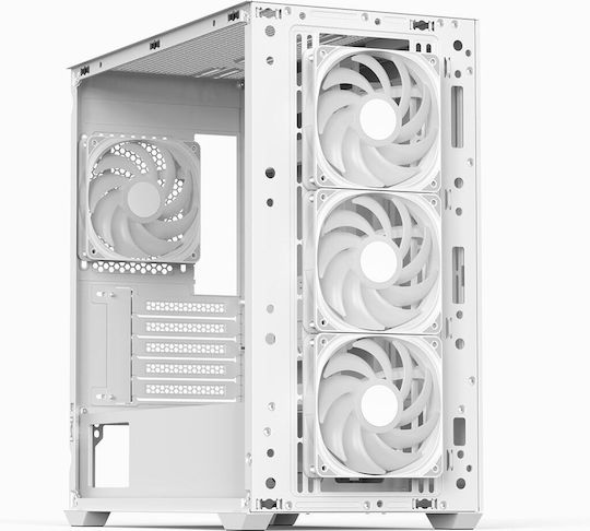 Aerocool D302A Gaming Mini Tower Computer Case with Side Window White