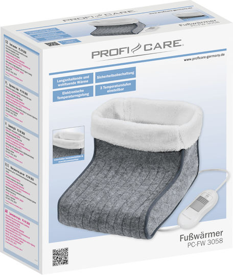 ProfiCare Elektrische Wärmflasche Füße Gray 30x33cm