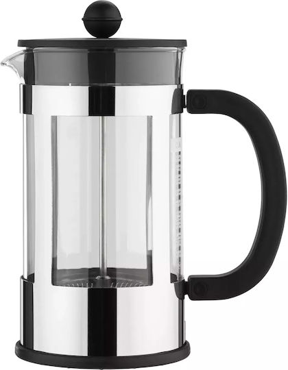 Bodum Kenya Manual Filter Coffee Maker Stainless Steel Black 1lt