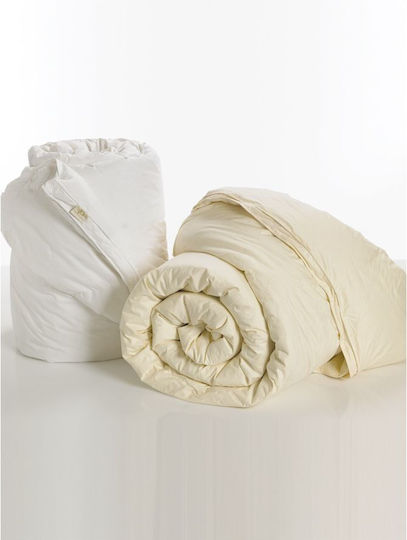 Palamaiki Πάπλωμα Μονό Πουπουλένιο 160x240εκ. Comfort Pura Quilt Crème 160 GSM 9 togs
