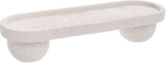 Platou Decorativ Din Piatră Albă 45x15x10cm 90055 Iliadis