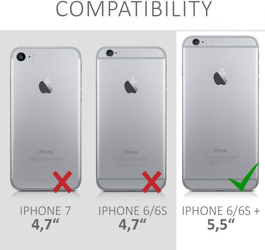 KWmobile Umschlag Rückseite Silikon Weiß (iPhone 6/6s PlusRealme 6 / 6s)