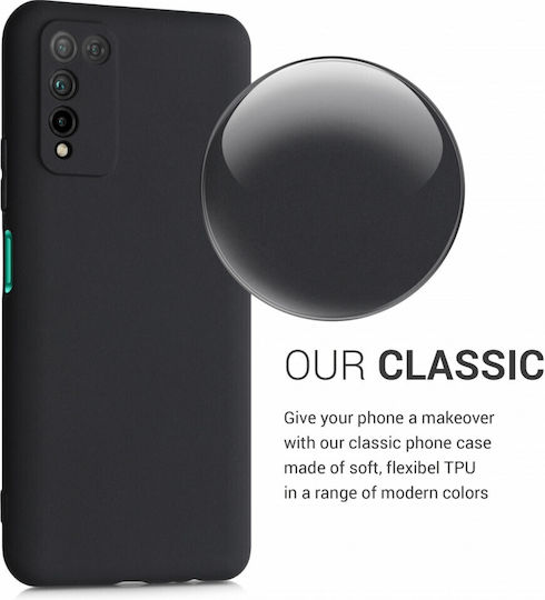 KWmobile Huawei Umschlag Rückseite Silikon Schwarz (Ehre 10)
